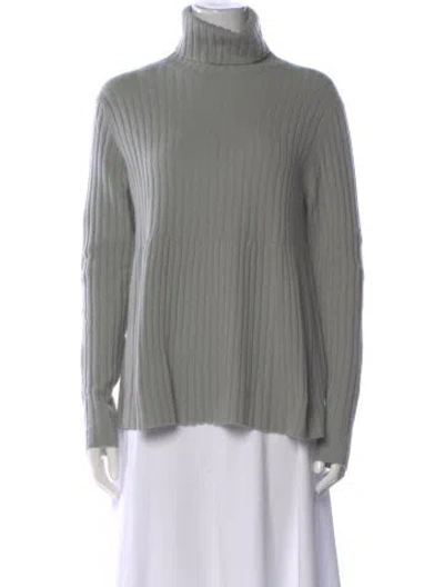 Pre-owned Allude Cashmere Turtleneck Sweater In Gray