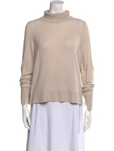 Pre-owned Allude Cashmere Turtleneck Sweater In Neutral