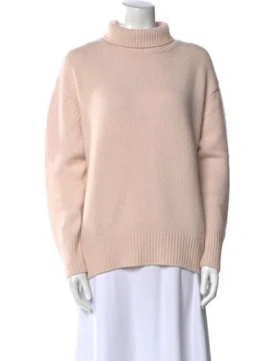 Pre-owned Allude Cashmere Turtleneck Sweater In Neutral