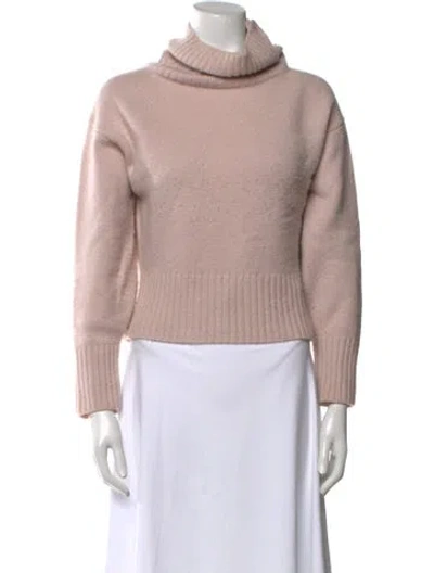 Pre-owned Allude Cashmere Turtleneck Sweater In Pink
