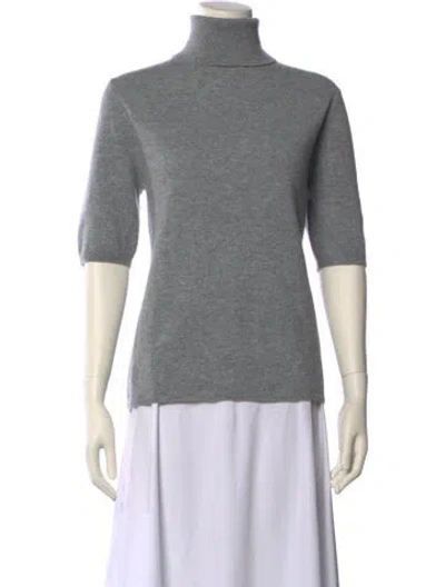 Pre-owned Allude Cashmere Turtleneck Sweater W/ Tags In Gray