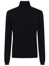 Allude Cashmere Turtleneck Sweater With Fine-knit Texture In Black