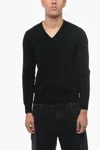 Allude Cashmere V-neck Sweater In Black