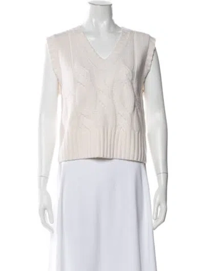 Pre-owned Allude Cashmere V-neck Sweater In Grey