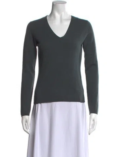 Pre-owned Allude Cashmere V-neck Sweater In Multi