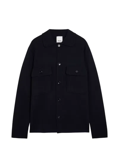 Allude Virgin Wool And Cashmere-blend Cardigan In Black