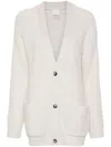 Allude Chunky-knit Cardigan In Neutrals