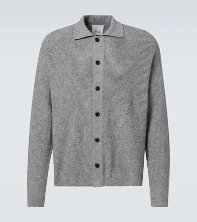 Allude Cotton And Cashmere Overshirt In Blue