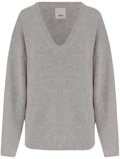 ALLUDE COTTON AND CASHMERE SWEATER