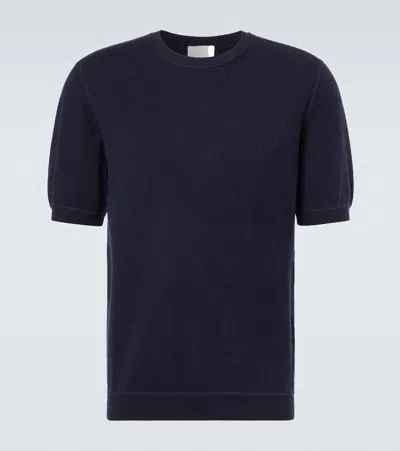 Allude Cotton And Cashmere Sweater In Blue