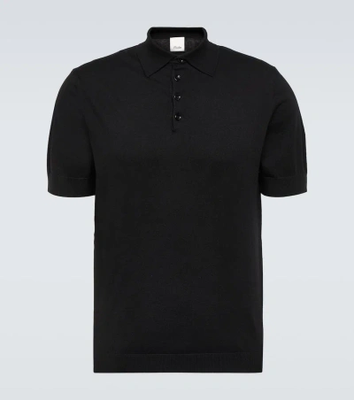 Allude Cotton, Silk, And Cashmere Polo Shirt In 242-90