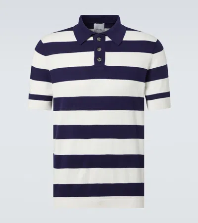 Allude Cotton, Silk, And Cashmere Polo Shirt In 40/14