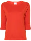 Allude Fine-knit Jumper In Red