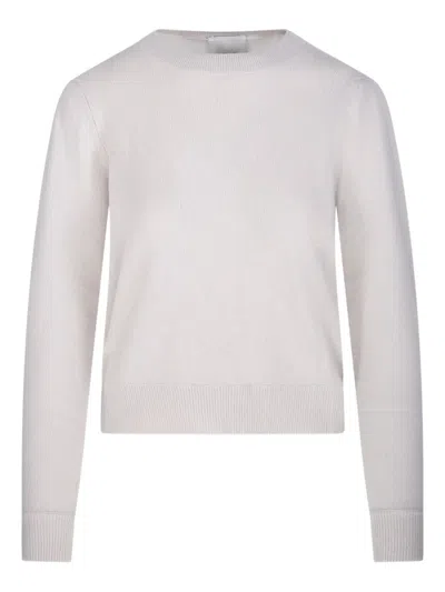 Allude Crew-neck Cashmere Sweater In Gray
