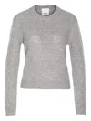 Allude Crew-neck Cashmere Sweater In Gray