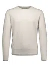 Allude Crew-neck Cashmere Sweater In Neutral
