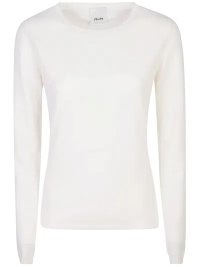 Allude Crew-neck Jumper In White