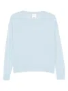 Allude Crew Neck Pullover In Blue