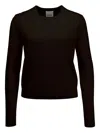 Allude Crew-neck Sweater In Black