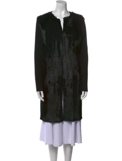 Pre-owned Allude Crew Neck Sweater In Black