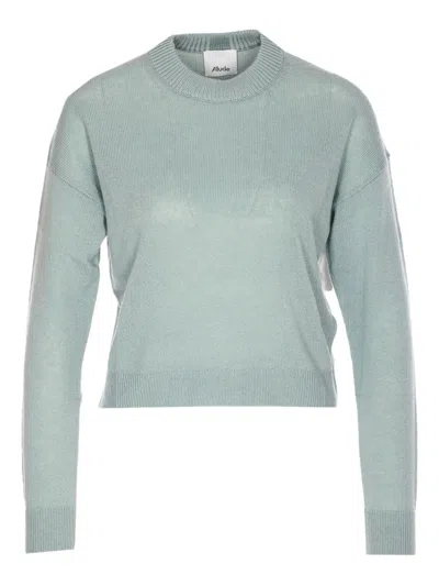 Allude Crew-neck Sweater In Blue