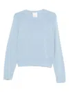 Allude Crew-neck Sweater In Blue