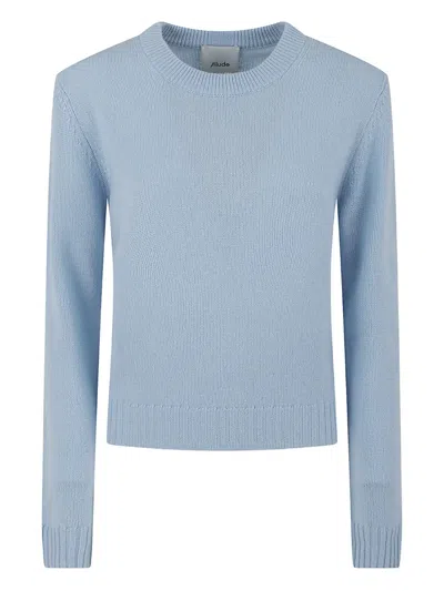Allude Crew-neck Sweater In Blue