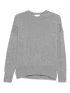 Allude Crew-neck Sweater In Gray