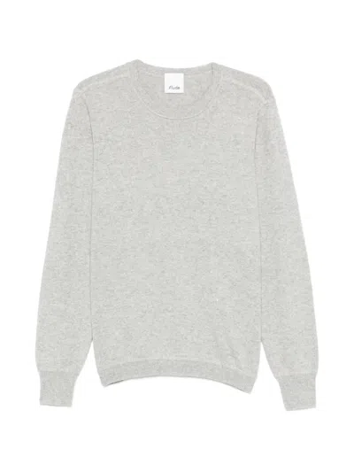 Allude Crew-neck Sweater In Gray