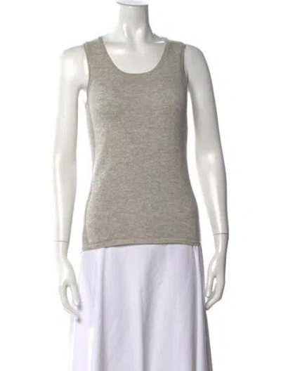 Pre-owned Allude Crew Neck Sweater In Gray