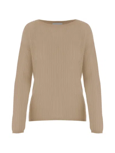 Allude Crew-neck Sweater In Neutral