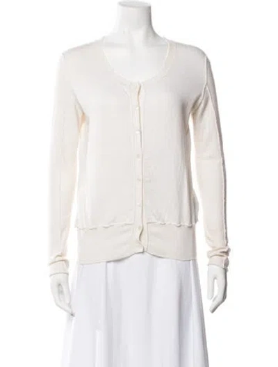 Pre-owned Allude Crew Neck Sweater In Neutrals
