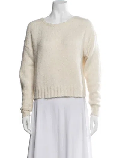 Pre-owned Allude Crew Neck Sweater In Neutrals