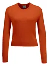 Allude Crew-neck Sweater In Orange
