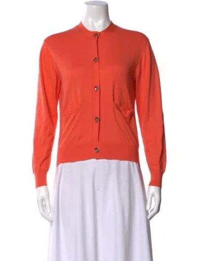 Pre-owned Allude Crew Neck Sweater In Orange