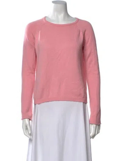Pre-owned Allude Crew Neck Sweater In Pink