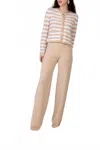 Allude Crewneck Button-up Cardigan In Macadamia/fleur De Sel In Neutral