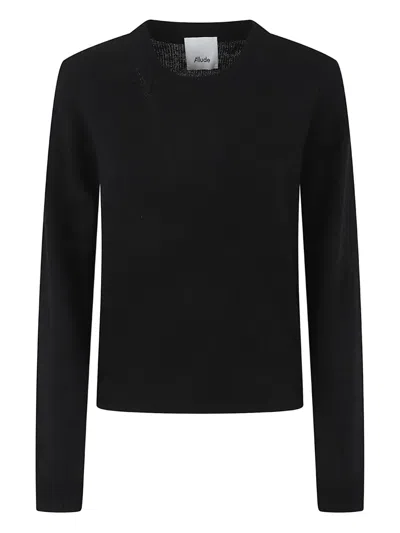 Allude Crewneck Sweater In Black