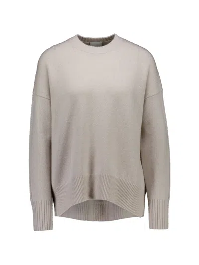 Allude Crew-neck Sweater In Neutral