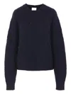 Allude Diamond-pattern Wool Sweater In Blue
