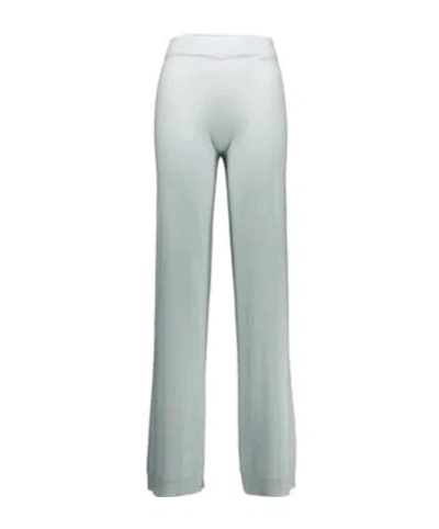 Allude Elastic Waist Casual Pants In Gray