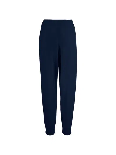 Allude Elasticated Trousers In Blue