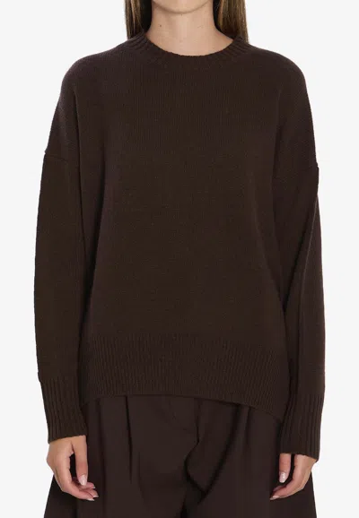 ALLUDE ESSENTIAL CREWNECK SWEATER