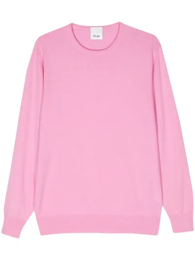 Allude Fine-knit Cashmere Jumper In Pink