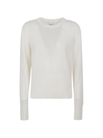 Allude Fine-knit Cashmere Sweater In White