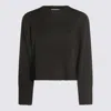 Allude Ribbed Currant Sweater With Round Neck In Green