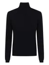 Allude Cashmere Turtleneck Sweater With Fine-knit Texture In Black