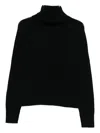 Allude High-neck Sweater In Black