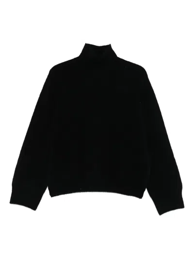 Allude High-neck Sweater In Black