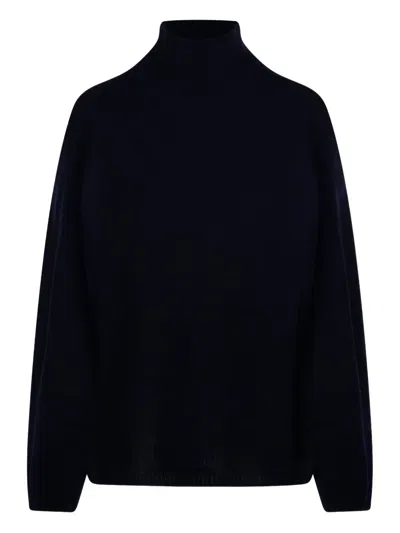 Allude High-neck Sweaters In Black